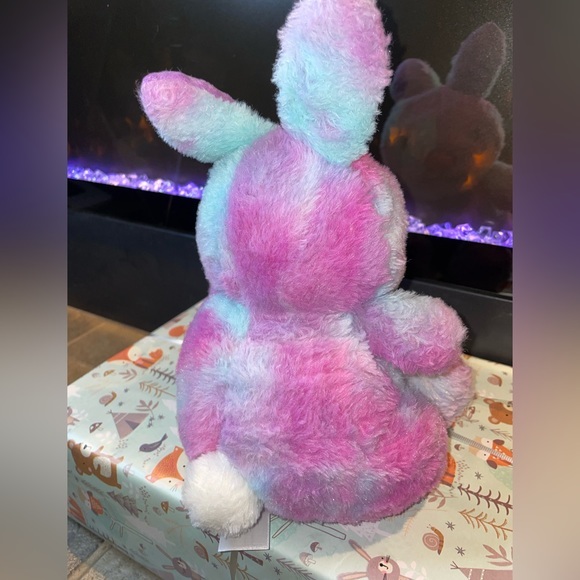 Animal Adventure 2019 Blue & Purple Tie Dyed BUNNY Rabbit plush stuff animal - Picture 4 of 8